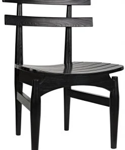 Noir Azumi Chair, Charcoal Black