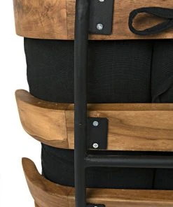 Noir Hanzo Chair With Metal Legs, Teak LIVING ROOM