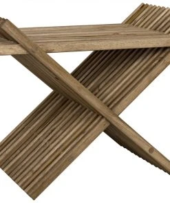 LIVING ROOM Noir Dede Stool, Teak