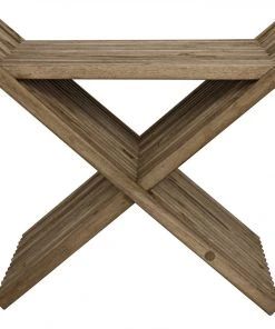 LIVING ROOM Noir Dede Stool, Teak
