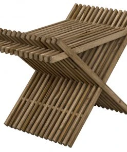 LIVING ROOM Noir Dede Stool, Teak