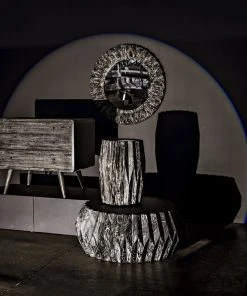 Noir Tamela Stool/Side Table, Cinder Black 10 Noir Tamela Stool/Side Table, Cinder Black