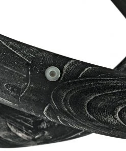 LIVING ROOM Noir Phobos Coffee Table, Cinder Black With Glass