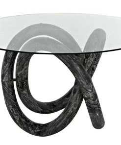 DINING ROOM Noir Zaza Dining Table, Cinder Black