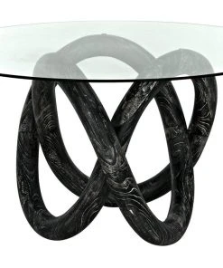 DINING ROOM Noir Zaza Dining Table, Cinder Black