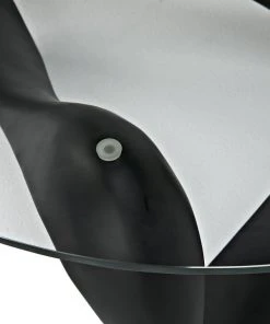 LIVING ROOM Noir Orion Coffee Table, Black Resin Cement With Glass 19 LIVING ROOM Noir Orion Coffee Table, Black Resin Cement With Glass