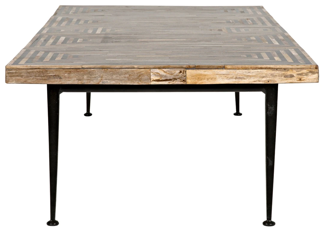 LIVING ROOM Noir Deco Onyx Inlaid Coffee Table With Metal Legs 6 LIVING ROOM Noir Deco Onyx Inlaid Coffee Table With Metal Legs