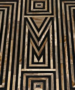 LIVING ROOM Noir Deco Onyx Inlaid Coffee Table With Metal Legs 17 LIVING ROOM Noir Deco Onyx Inlaid Coffee Table With Metal Legs