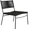 Noir Schwartz Chair With Metal Frame