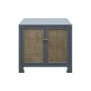 LIVING ROOM Worlds Away Cane Cabinet W. Brass Hardware In Grey Lacquer 1 LIVING ROOM Worlds Away Cane Cabinet W. Brass Hardware In Grey Lacquer