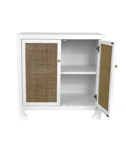 LIVING ROOM Worlds Away Cane Cabinet W. Brass Hardware In Wh Lacquer 7 LIVING ROOM Worlds Away Cane Cabinet W. Brass Hardware In Wh Lacquer