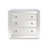 Worlds Away 3 Drawer Chest, Beveled Mirror