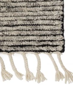 Jaipur Living Alpine Hand-Knotted Stripe White/ Gray Area Rug