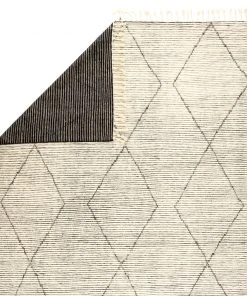 RUGS Jaipur Living Ammil Hand-Knotted Trellis Cream/ Black Area Rug