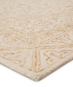 Jaipur Living Carmen Handmade Trellis Yellow/ Cream Area Rug RUGS