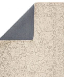 Jaipur Living Lena Handmade Medallion Light Gray/ Cream Area Rug RUGS