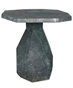 Noir Polyhedron Side Table, Black Marble 17 Noir Polyhedron Side Table, Black Marble