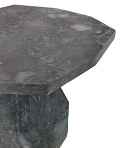 Noir Polyhedron Side Table, Black Marble 18 Noir Polyhedron Side Table, Black Marble