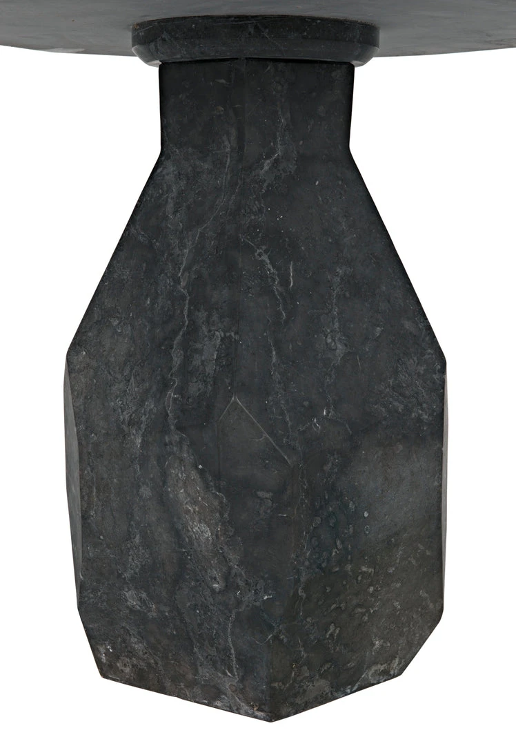 Noir Polyhedron Side Table, Black Marble 9 Noir Polyhedron Side Table, Black Marble