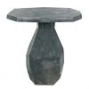 Noir Polyhedron Side Table, Black Marble