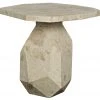 Noir Polyhedron Side Table, White Marble Side & End Tables