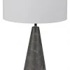 Table Lamps Noir Cone Lamp With Shade, Black Marble