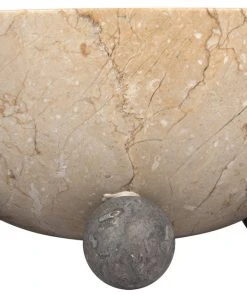 DECOR Noir Bala Bowl, White Marble