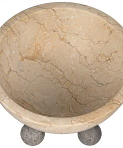 DECOR Noir Bala Bowl, White Marble