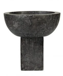 Noir Zeta Bowl, Black Marble DECOR
