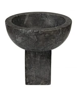 Noir Zeta Bowl, Black Marble DECOR