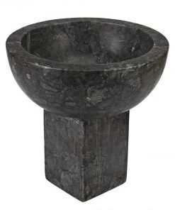 Noir Zeta Bowl, Black Marble DECOR