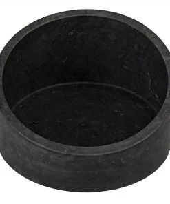 DECOR Noir Marshall Bowl, Black Marble