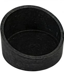 DECOR Noir Marshall Bowl, Black Marble