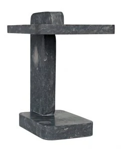 Noir North Side Table, Black Marble