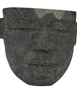 Noir Moore Hanging Mask, Black Marble DECOR