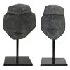 Noir Nostromo Set Of 2, Black Marble