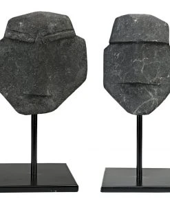 Noir Nostromo Set Of 2, Black Marble