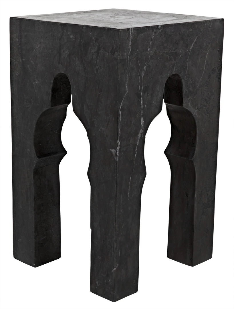 Side & End Tables Noir Navalny Side Table, Black Marble 3 Side & End Tables Noir Navalny Side Table, Black Marble