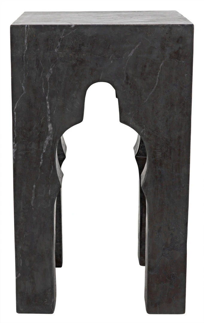 Side & End Tables Noir Navalny Side Table, Black Marble 5 Side & End Tables Noir Navalny Side Table, Black Marble