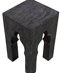 Side & End Tables Noir Navalny Side Table, Black Marble 16 Side & End Tables Noir Navalny Side Table, Black Marble