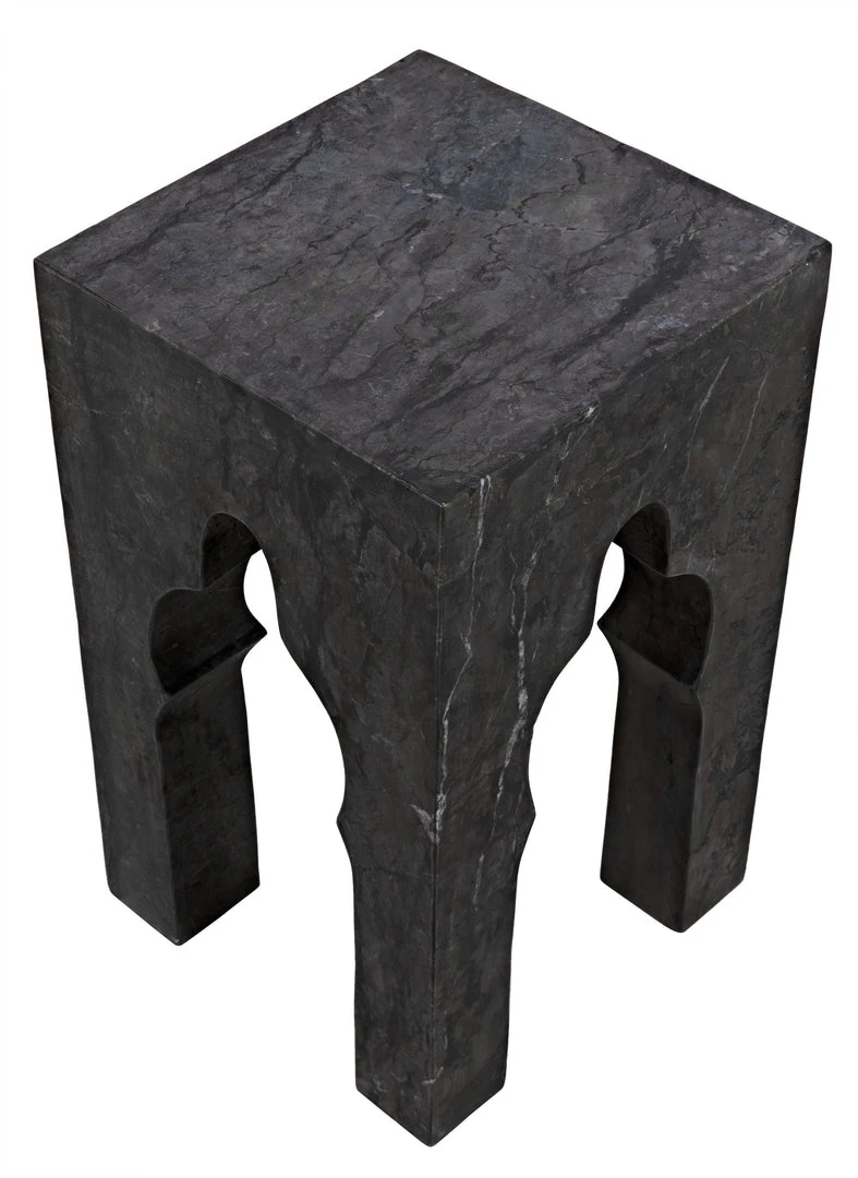 Side & End Tables Noir Navalny Side Table, Black Marble 8 Side & End Tables Noir Navalny Side Table, Black Marble