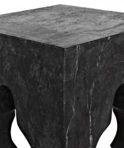 Side & End Tables Noir Navalny Side Table, Black Marble 17 Side & End Tables Noir Navalny Side Table, Black Marble