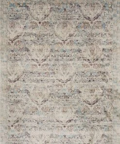 Loloi Anastasia Power Loomed Silver / Plum Rug RUGS