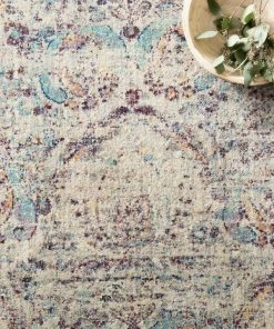 Loloi Anastasia Power Loomed Silver / Plum Rug RUGS