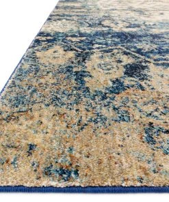 Loloi Anastasia Power Loomed Blue / Ivory Rug