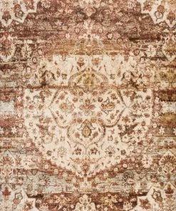 Loloi Anastasia Power Loomed Rust / Ivory Rug RUGS