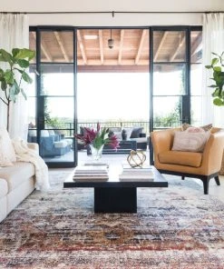 Loloi Anastasia Power Loomed Slate / Multi Rug