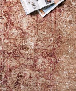 Loloi Anastasia Power Loomed Copper / Ivory Rug