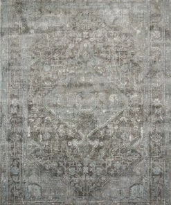 Loloi Anastasia Power Loomed Stone / Blue Rug