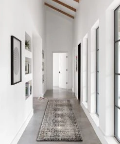 Loloi Anastasia Power Loomed Charcoal / Sunset Rug RUGS